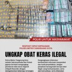 Polrestro Tangerang Kota Ungkap Peredaran Obat Keras Ilegal di Tangerang, 2 Tersangka dan Ribuan Pil Diamankan