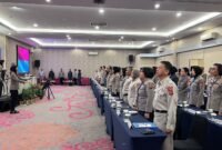 kegiatan Rapat Kerja Teknis (Rakernis) Setum Polri dengan mengusung tema “Optimalisasi Fungsi Kesekretariatan Polri.”