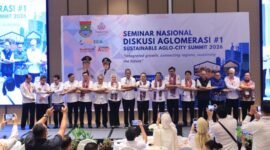 rangkaian Sustainable Aglo-City Summit 2026 di Hotel Novotel, BSD City, Rabu (29/4/2024).